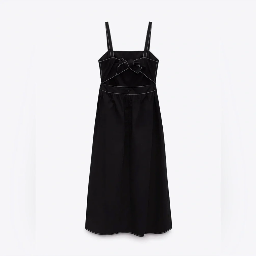 NWT Zara black point dress - Picture 9 of 10